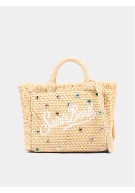 Borsa mini in paglia SAINT BARTH | VAMI009 VANITY MINI STRAW N02748L STRASS MULTI 10